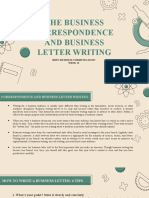SMP3 - Week13 - The Business Correspondense and The Business Letter Writing