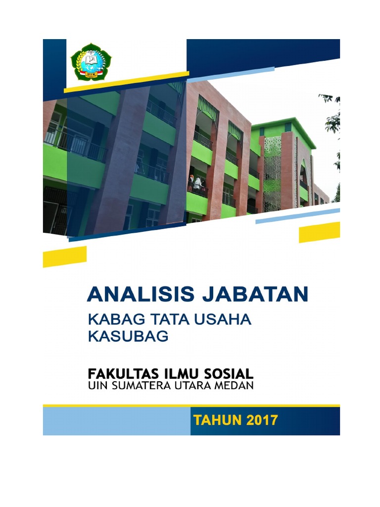 Analisis Jabatan Kabag Tata Usaha Dan Kasubbag Fis Uin Su PDF