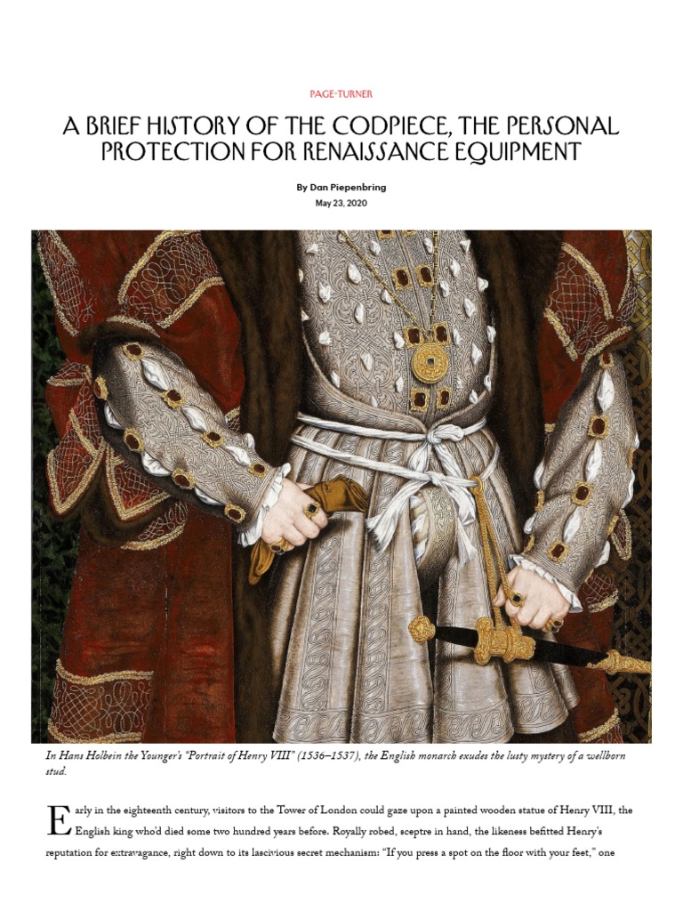 History of the Renaissance Codpiece | PDF