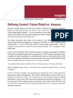 S&R Insights: Defining Control - Future Retail vs. Amazon