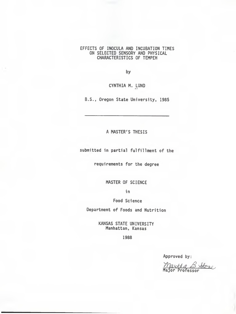 Effects of Inoculum Strains and Incubation Times on the Sensory and