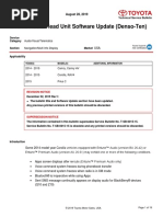 Toyota Multimedia System Update Guide | PDF