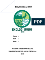 Panduan Praktikum Ekologi Umum 2020