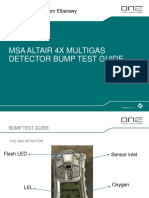 Msa Altair 4X Multigas Detector Bump Test Guide: Created By: Adham Elbarawy