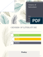 Genres of Literature: Poetry, Prose, and Drama
