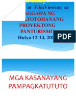 Kasanayan-Proyektong Panturismo at Pananaliksik