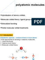 Bonding in Polyatomic Molecules: Topics