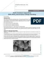 Solid Tantalum Capacitors Voltage Derating