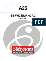 BioSystems a-25 Analyzer - Service Manual