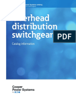 Overhead Distribution Switchgear: Catalog Information