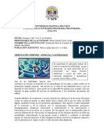 Guía 4 - Orientación Temporoespacial y Lateralidad