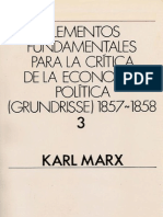 Elementos Fundamentales para La Critica de La Economia Politica Grundrisse 18571858 Vol 3 - Karl Marx