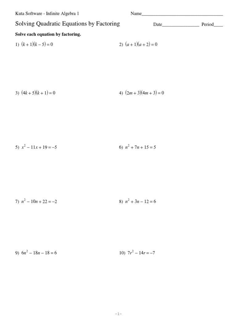 Solving Quadratic Factoring | PDF | Algebra | Teaching Mathematics