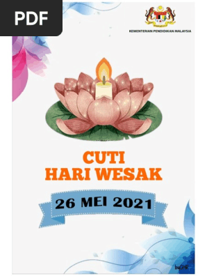 Hari Wesak 26 Mei  PDF