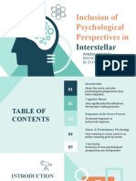 PSY101 Presentation - Psychological Perspectives in Interstellar
