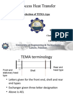 Process Heat Transfer: Selection of TEMA Type