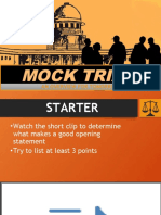 Mock Trial: An Overview For Tomorrow