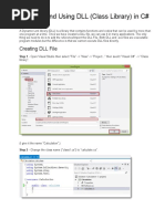 Creating and Using DLL (Class Library) in C#