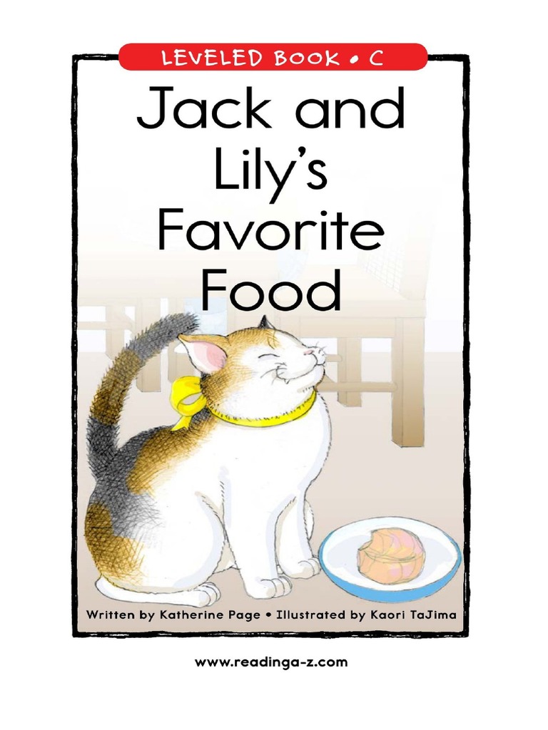 Jack and Lily's Favorite Food PDF
