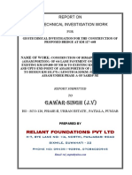 Gawar-Singh (J.V) : Report On Geotechnical Investigation Work