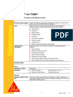 Sikadur - 43 FSMY: High Strength Epoxy Bedding Mortar