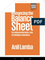 Romancing The Balance Sheet by Anil Lamba