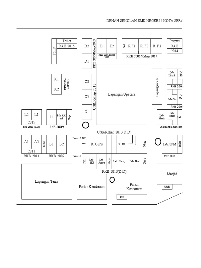 Denah SMK Negeri 4 Kota Serang | PDF