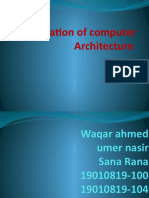 Presentation of Computer Architecture