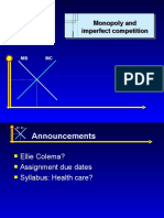 Monopoly and Imperfect Competition