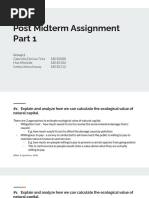 Post Midterm Assignment: Group 2