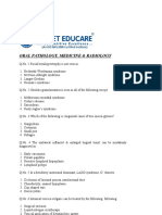 Target - Online Exam - Oral Pathology Medicine Radiology