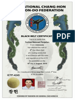 4 Dan Certificate For Yashua Natanael