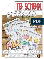 Freebies: Games - Puzzles - Worksheets