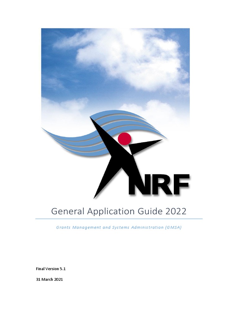 NRF General Application Guide 2022 | PDF | Postgraduate Education ...