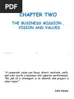 Chapter Two: The Business Mission, Vision and Values