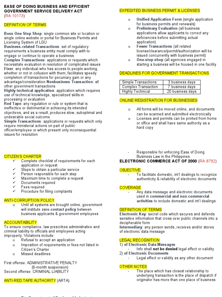 Ease of Doing Business & E-Commerce | PDF | Crime & Violence | Crime ...