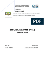 POTOP COSTIN ALEXANDRU-CONSULTANTA AGRICOLA-COMUNICAREA ÎNTRE ETICĂ ȘI MANIPULARE