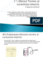 Efectul Termic Al Curentului Electric