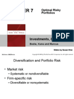 Investments, 8 Edition: Optimal Risky Portfolios