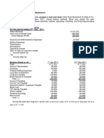 Additional Exercise On Cash Flows With Relative Solutions