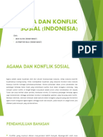 Agama Dan Konflik Sosial (Indonesia) Fix