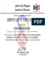 DepEd Employees' Association Coordinating Office Certificate Participation