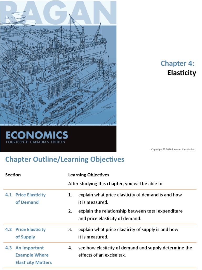 Chapter 4. Elasticity | PDF | Price Elasticity Of Demand | Tax Incidence