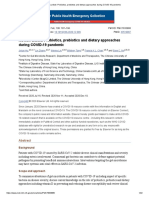 Probiotics, Prebiotics and Dietary Approaches During COVID-19 Pandemic