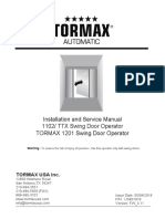 Installation and Service Manual Swing Door Operator