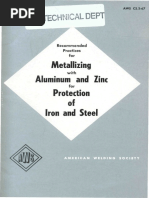 B Technical Deft: Metallizing Aluminum and Zinc Protection of Iron and Steel