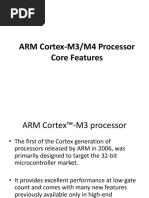 ARM Cortex-M3/M4 Processor Core Features