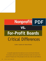 Nonprofit For-Profit Boards VS.: Critical Differences