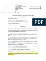 3er Año, II Lapso, 1era Guía Trabajo de Investigación, Química