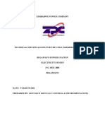 Zimbabwe Power Company Technical Specs for Cole Parmer 08212 Indicator